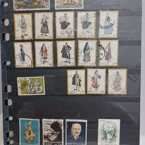 Greek stamps used, sealed in good condition