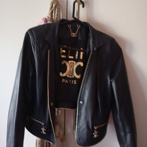 Bufan Celine women's leather jacket like new, sizes M and L