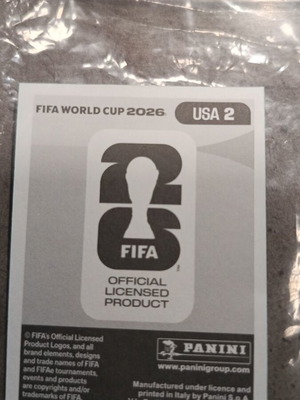 Панини стикер FIFA Световно първенство 2026 като нов
