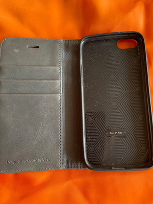 Leather phone case new, gray