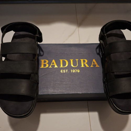 Badura black men's sandals size 45 new