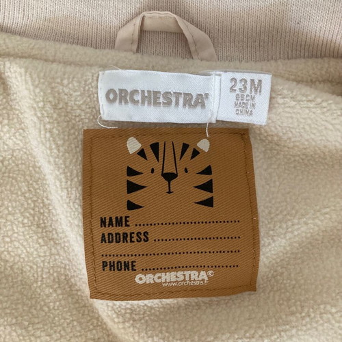 Orchestra sleeveless jacket for 23 months old