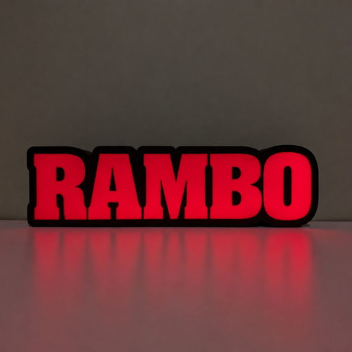 Rambo lamp like new, USB powered with switch, approx. 25 cm