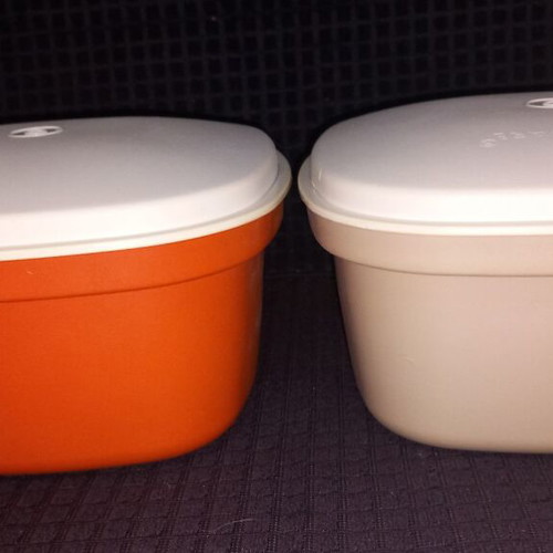 Tupperware food containers pack of 2 used, Greek made