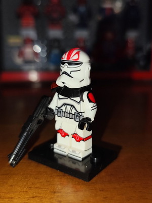 Captain Fordo Lego minifigure with base and accessories