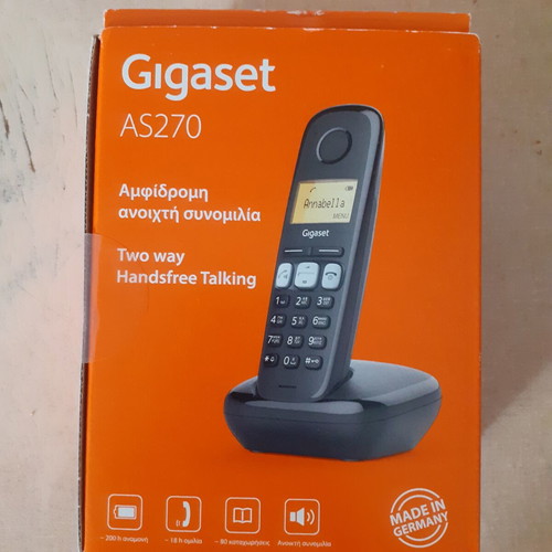 Gigaset AS270 cordless phone, black