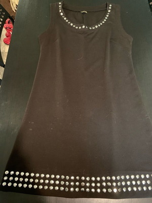 Naama dress size M-L like new, black with studs