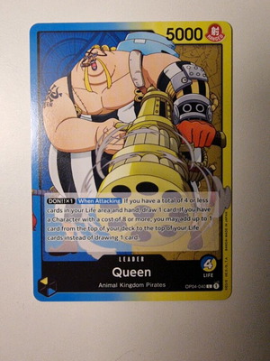 Queen One Piece Card Game OP04-040 Leader