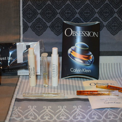 Calvin Klein perfume samples used, mix set