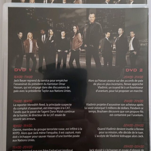 24 Season 8 DVD like new, French edition with subtitles