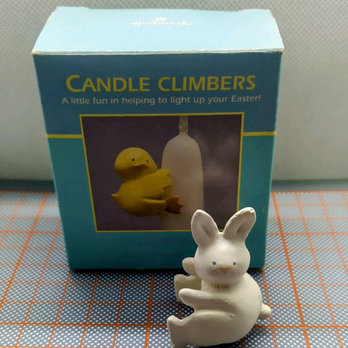 Vintage Hallmark candle climber bunny decoration new