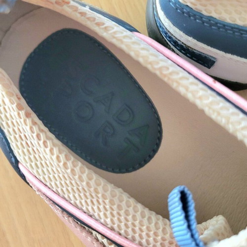 Escada Sport leather athletic shoes like new, size 39, white and pink
