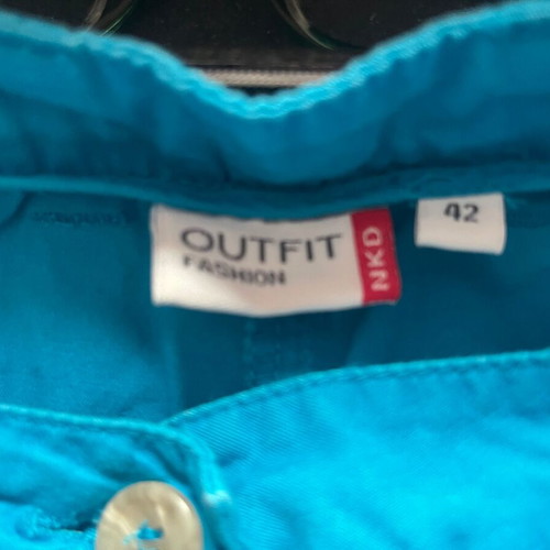 Outfit shorts XL 42 turquoise used, cotton stretch fabric