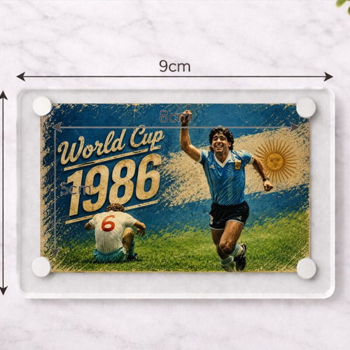 Diego Maradona 1986 World Cup Acrylic Fridge Magnet new