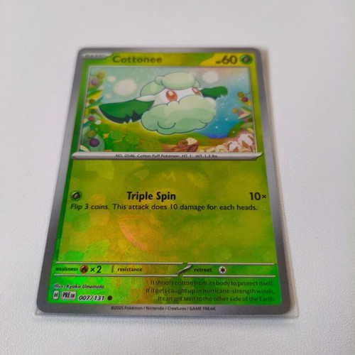 Pokemon Cottonee Prismatic Evolutions Masterball new