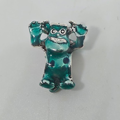 Disney Pixar Sulley Charm S925 Silver with Enamel, like new