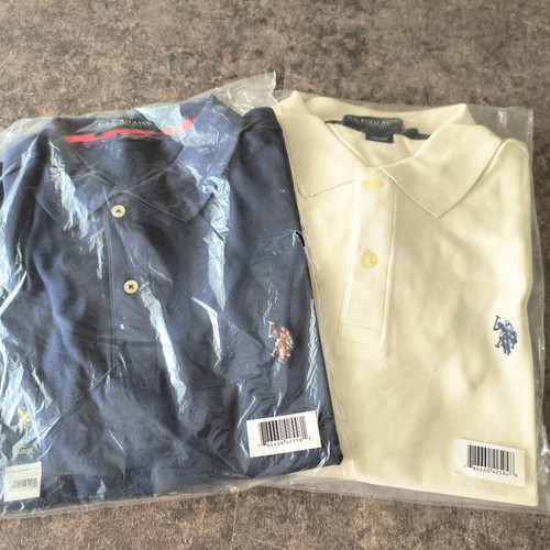 U.S. Polo Assn. Polo Shirts brand new with tags, size L, pack of 2