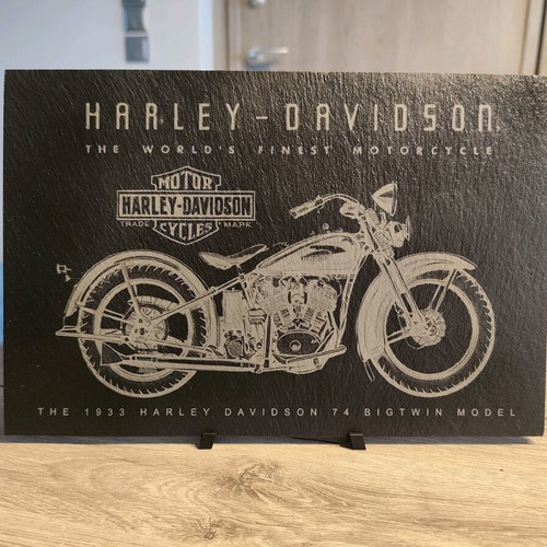 Decorative Harley-Davidson 1933 Big Twin slate plaque new