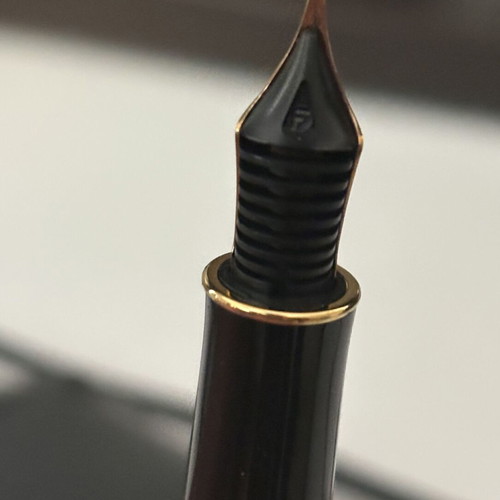 Parker Sonnet Cascade Silver GT Fountain Pen 18k Fine Nib like new