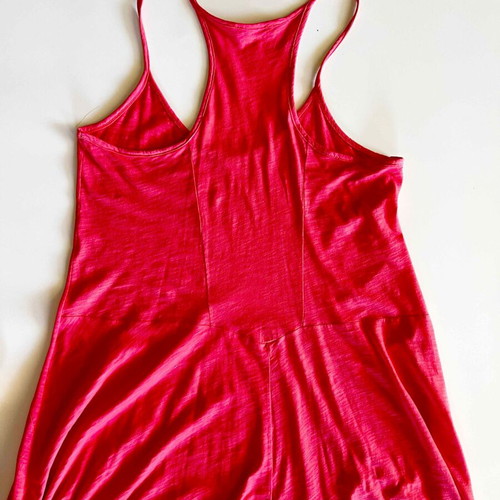 On Line long coral dress like new, cotton, size Small/Medium