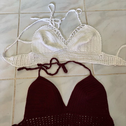 Knitted tops like new, ideal for summer