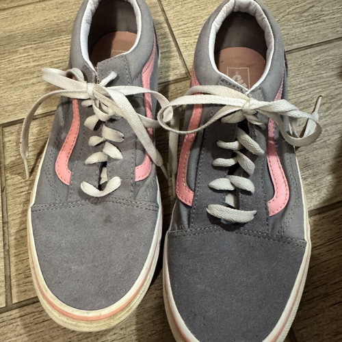 Vans shoes like new, gray and pink, size 39, athletic style