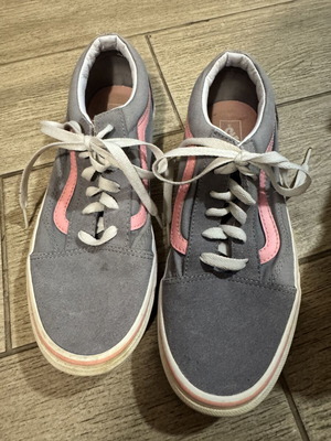 Vans shoes like new, gray and pink, size 39, athletic style