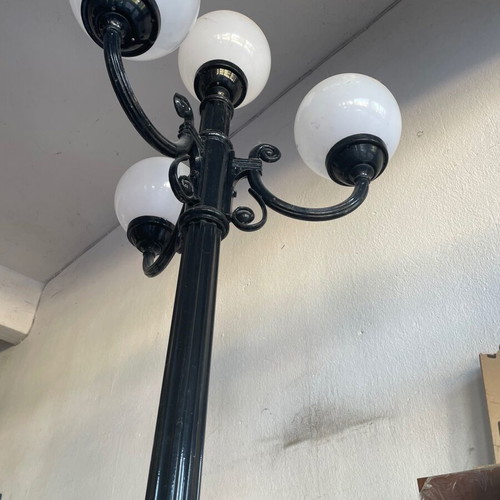 Garden lamp 4-light new, solid aluminum