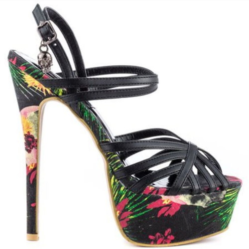 Iron Fist Reina Muerte sandals new, size 39, black platform