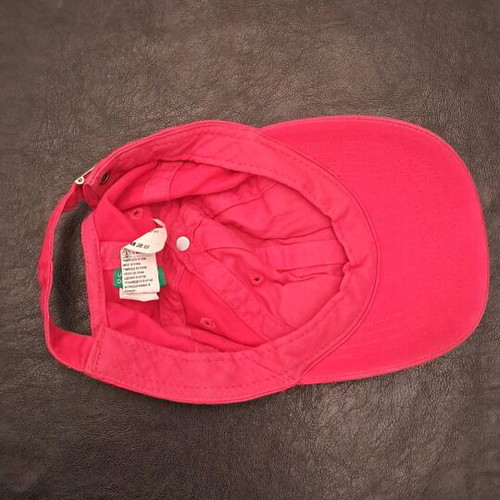 Benetton Jockey Hat used, pink, size 9-12 months