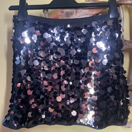 Mini skirt with sequins, size S