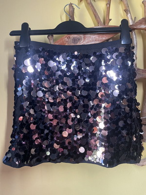 Mini skirt with sequins, size S