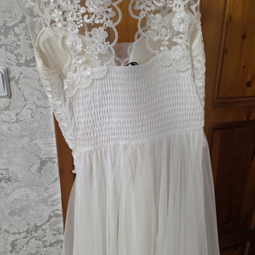 Evening dress new, white, sizes S and M