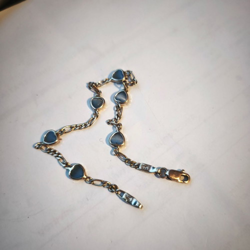 White gold bracelet 14k, 18 cm, 3.3 g