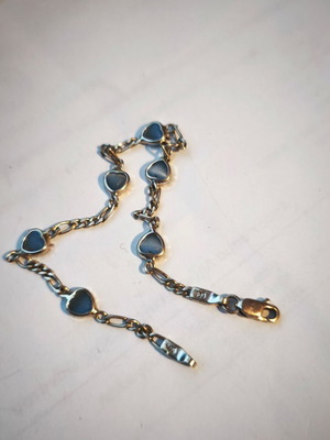 White gold bracelet 14k, 18 cm, 3.3 g