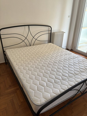 Double bed with mattress, like new