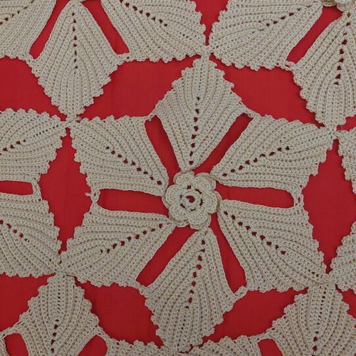 Handmade crochet table runner 80x50 unused