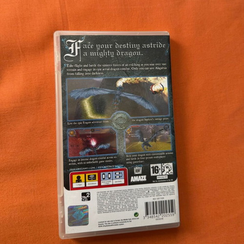 Eragon PSP game, complete with box and manual