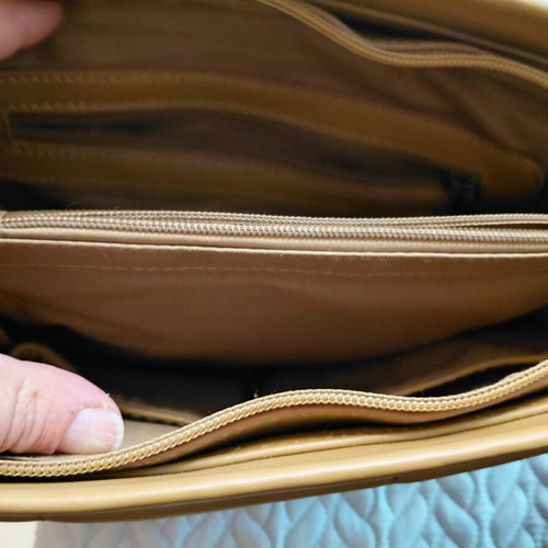 Evangelia Drosi Shoulder Bag like new, beige camel color