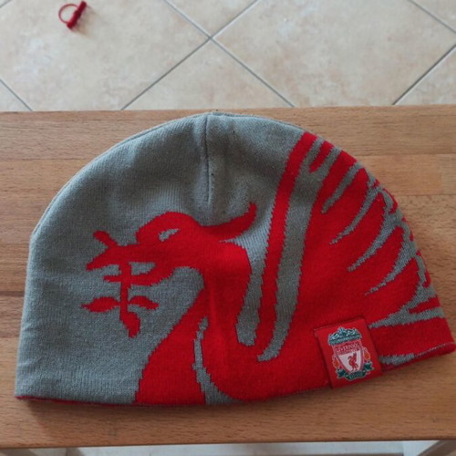 Liverpool FC beanie like new, authentic double-sided