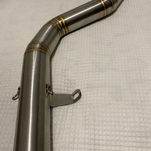 High Mount Mid Pipe Exhaust 2017-2021 KTM Duke/RC 390 with Austin Racing tip