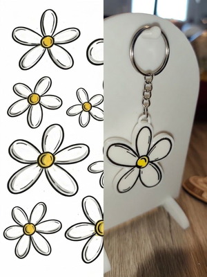 3D Keychain A.L.E. New With Children's Drawings