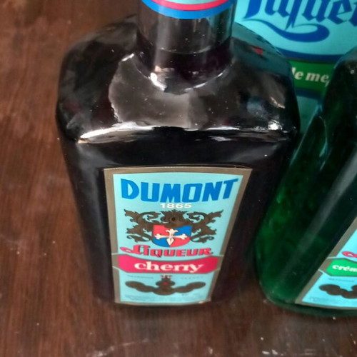Dumont liqueurs new, pack of 3 different, 1980s