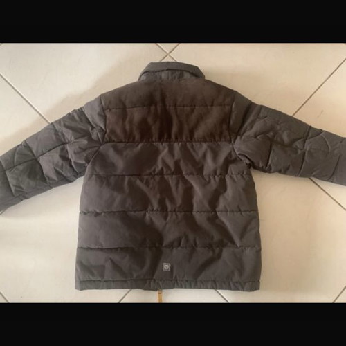 Mexx boys' jacket used, brown with suede detail