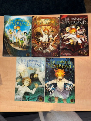 The Promised Neverland Manga τόμοι 1-5 σαν καινούργιοι, αγγλικά