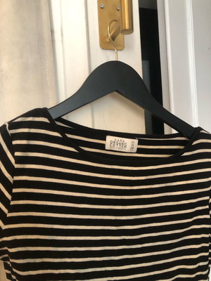 Zara women's cotton striped top like new, organic cotton
