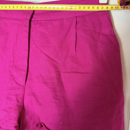 Zara linen shorts pink medium women's used