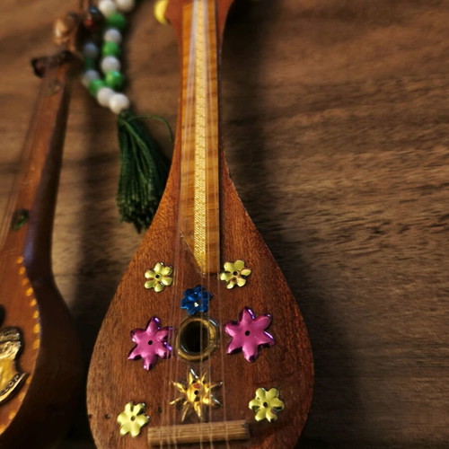 Miniature decorative bouzoukia set of 2 refurbished