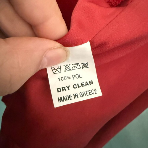 CostuTerras satin red wrap crop top like new, size S