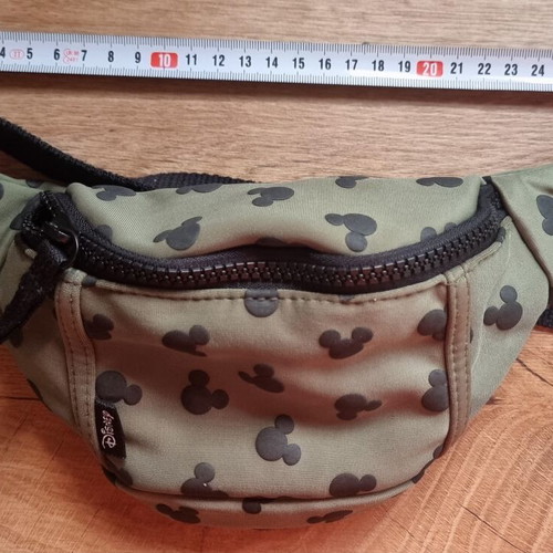 Zara Disney Mickey Kids Waist Bag like new, khaki and black